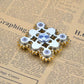 9 Gear Linkage Metal Fidget Spinner Copper